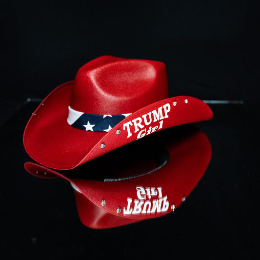 American Trump Girl Cowboy Hat